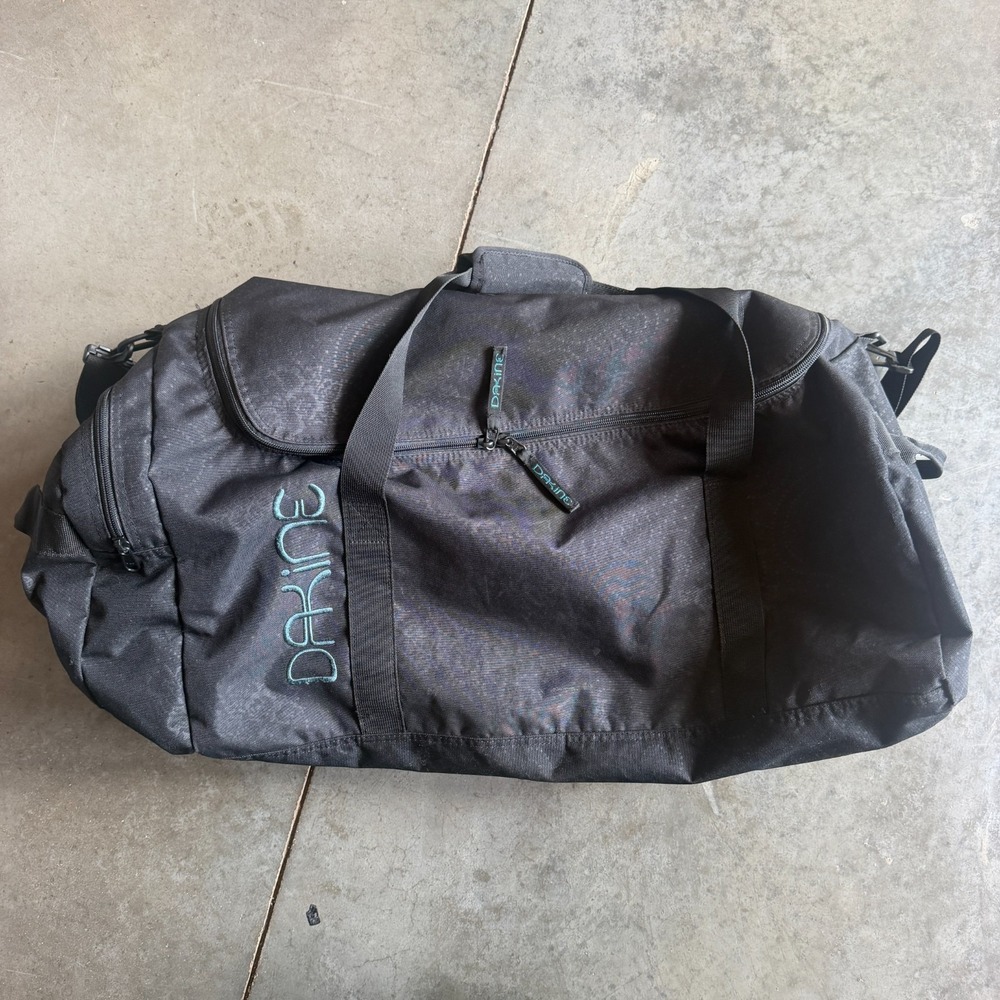 EUC Dakine EQ Duffle 74L Bag Weekender Gym Padded Shoulder Strap Paisley Pattern
